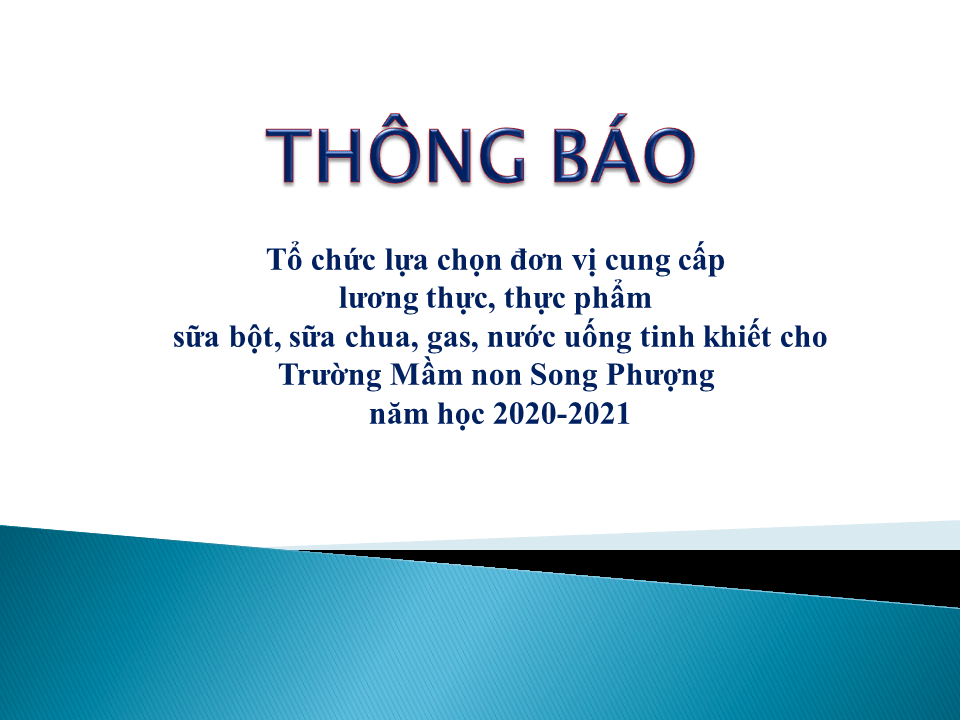 Tổ chức lựa chọn đơn vị cung cấp lương thực,thực phẩm