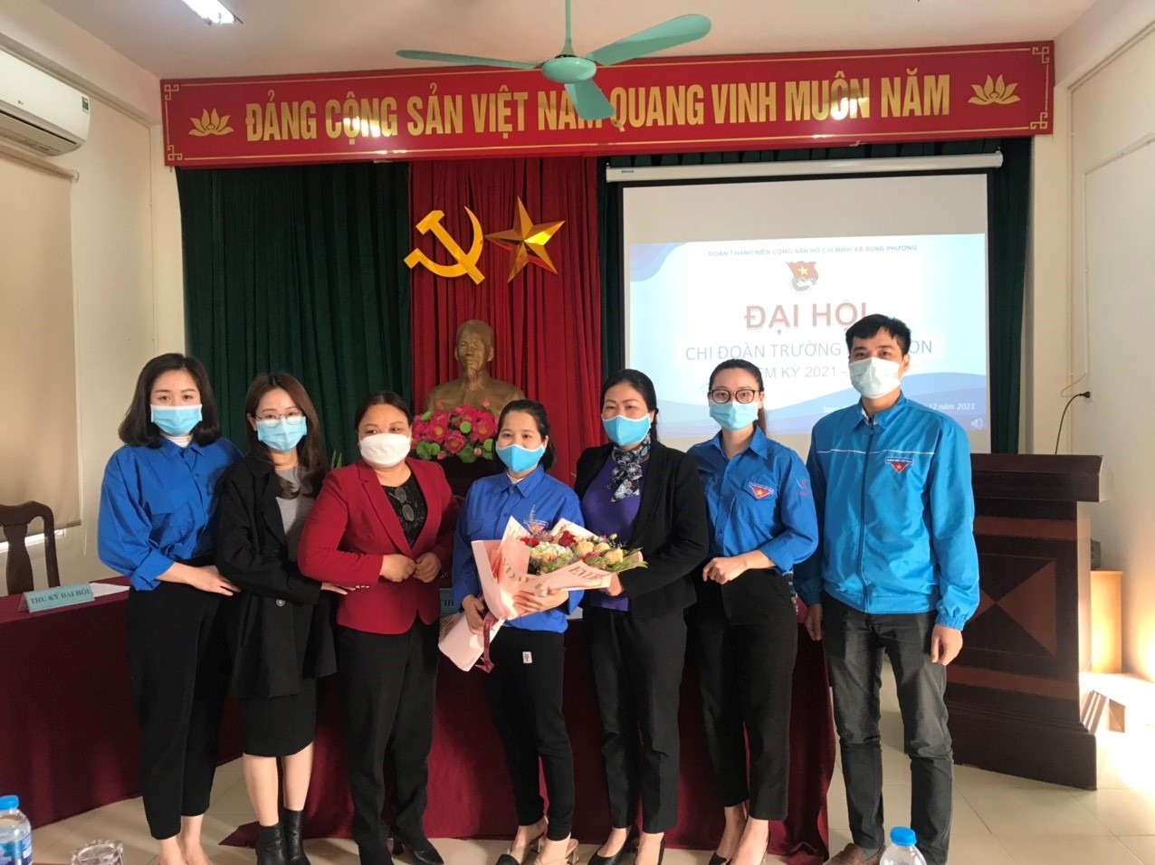 ĐẠI HỘI CHI ĐOÀN TRƯỜNG MẦM NON SONG PHƯỢNG NHIỆM KỲ 2021-2022