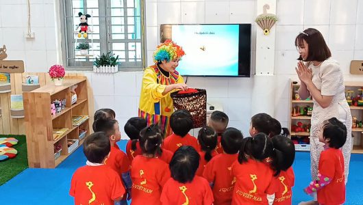 Trường mầm non Song Phượng tham dự hội thi giáo viên dạy giỏi cấp huyện.