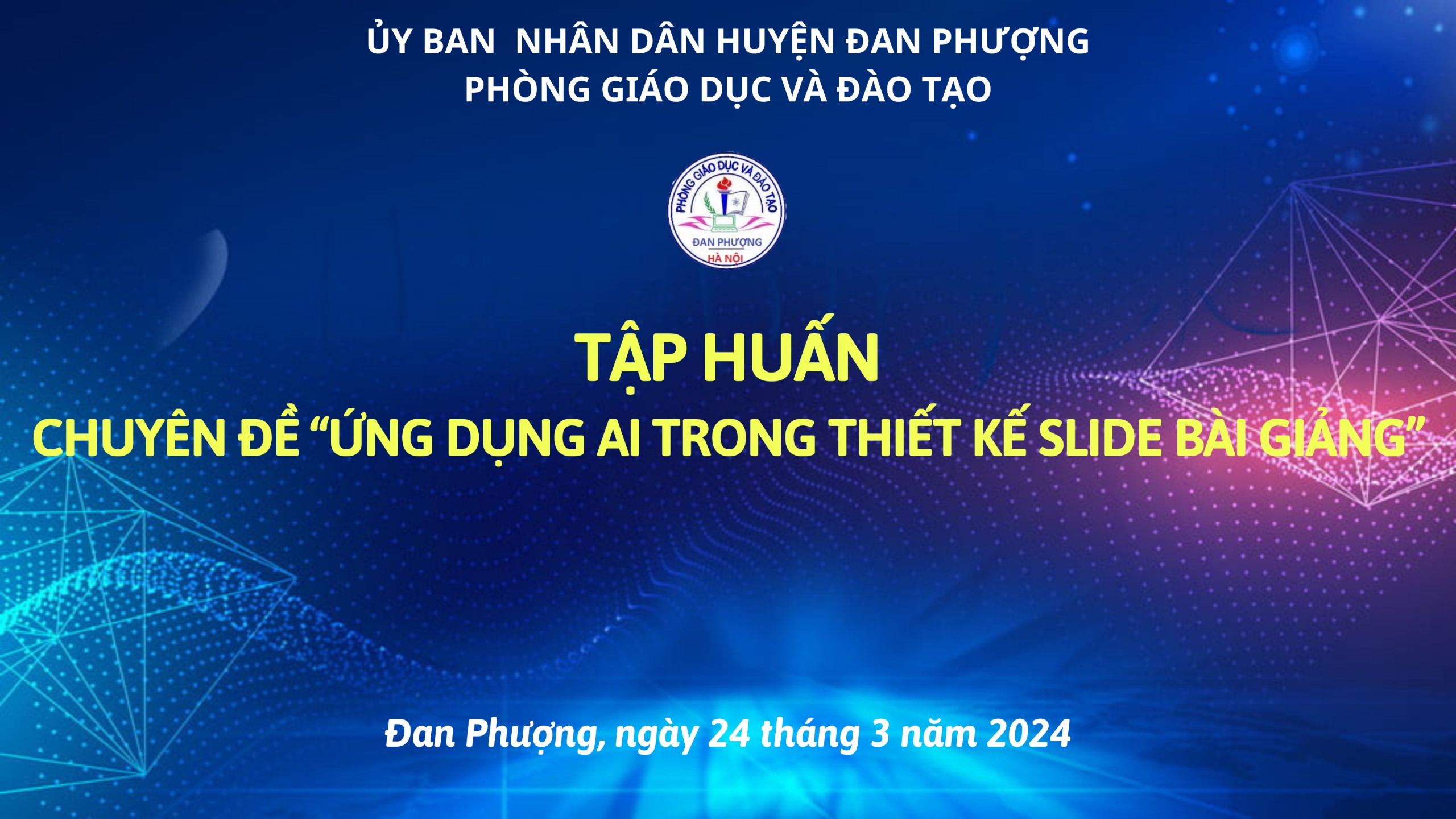 TẬP HUẤN ỨNG DỤNG AI TRONG THIẾT KẾ SLIDE BÀI GIẢNG ‍‍